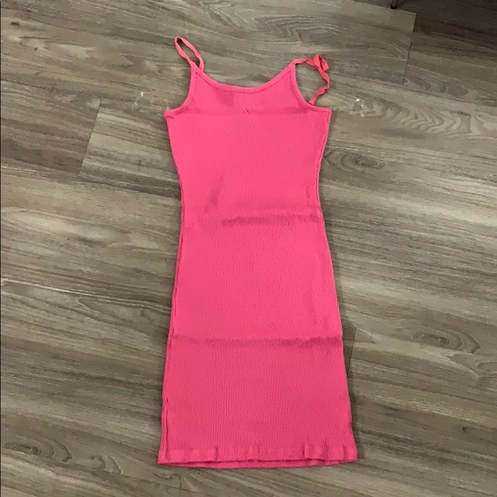 Ribbed body con dress